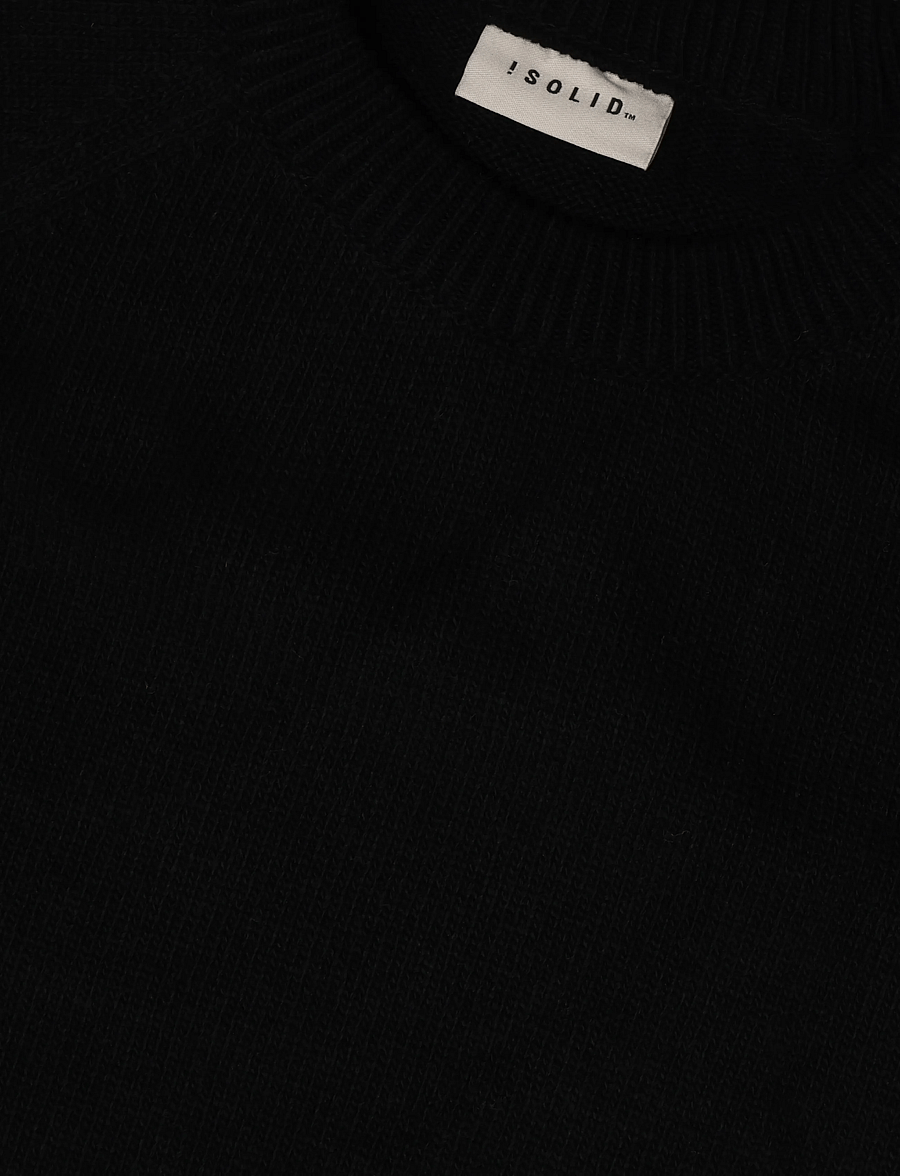 Solid - SDSANTOS - rund hals - true black - 2