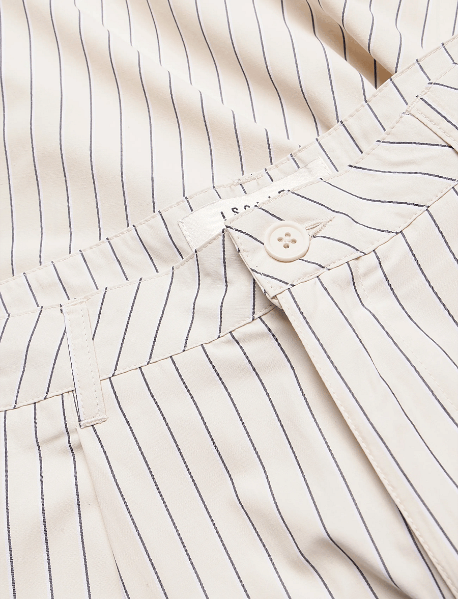 Solid - SDALANN SHORTS STRIPE - oatmeal - 2