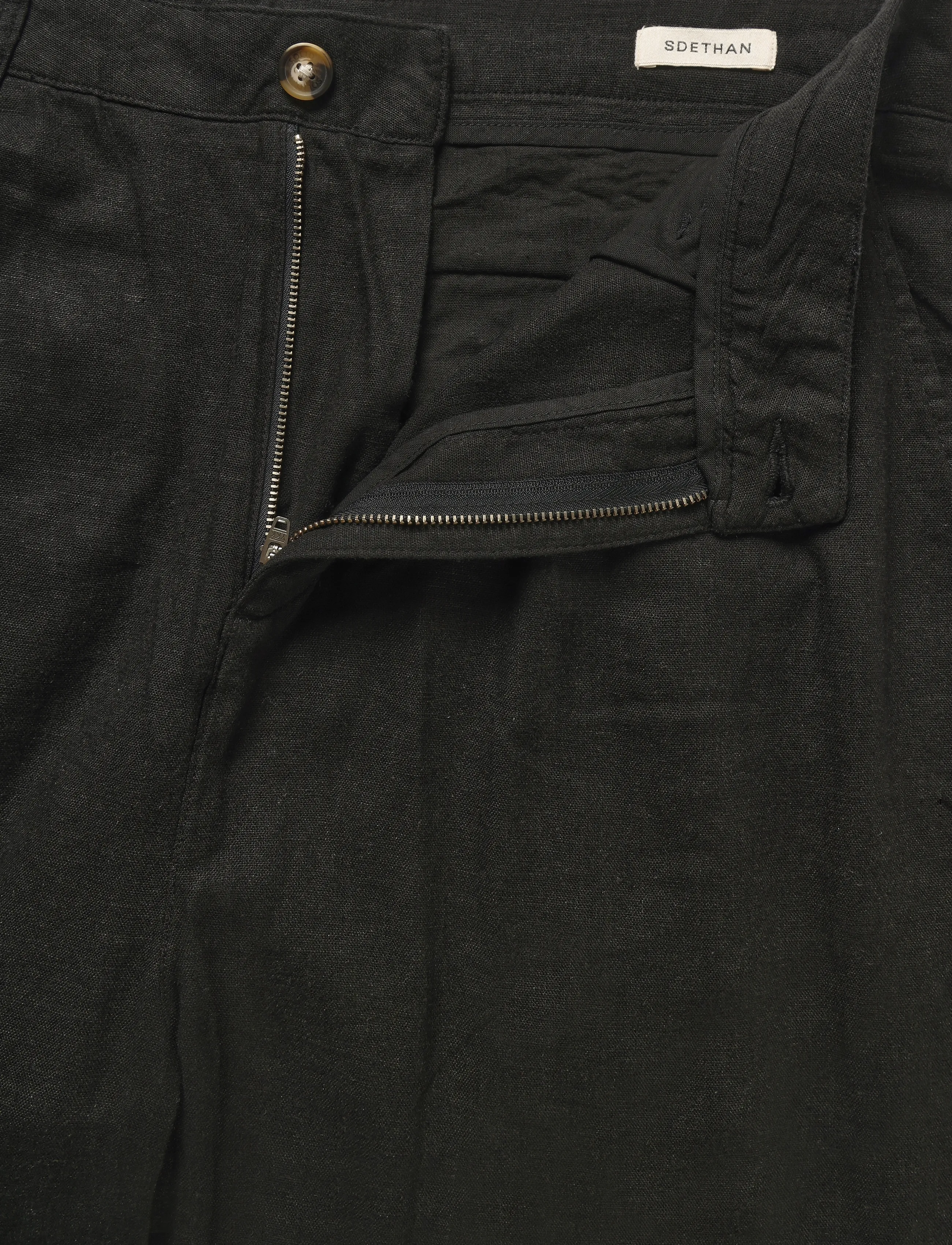 Solid - SDETHAN TAPERED PLEAT - true black - 2