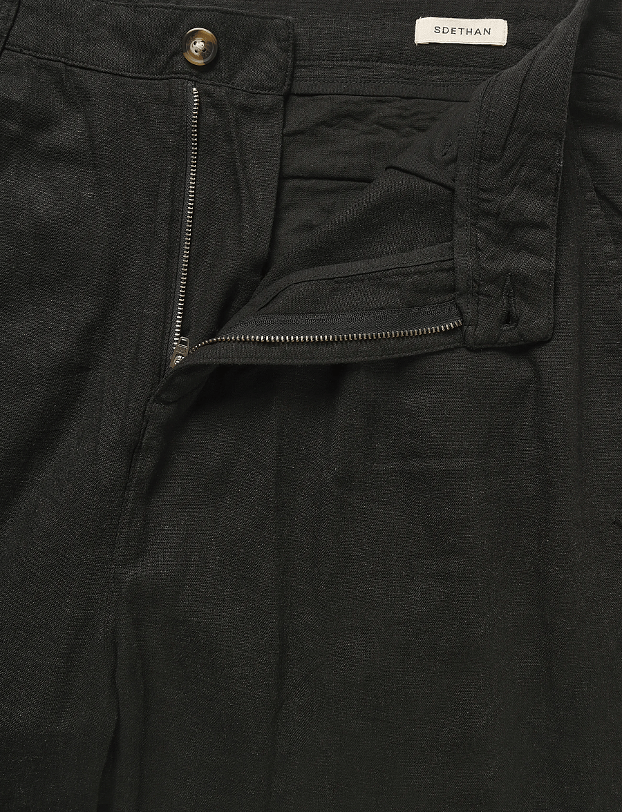 Solid - SDETHAN TAPERED PLEAT - true black - 2
