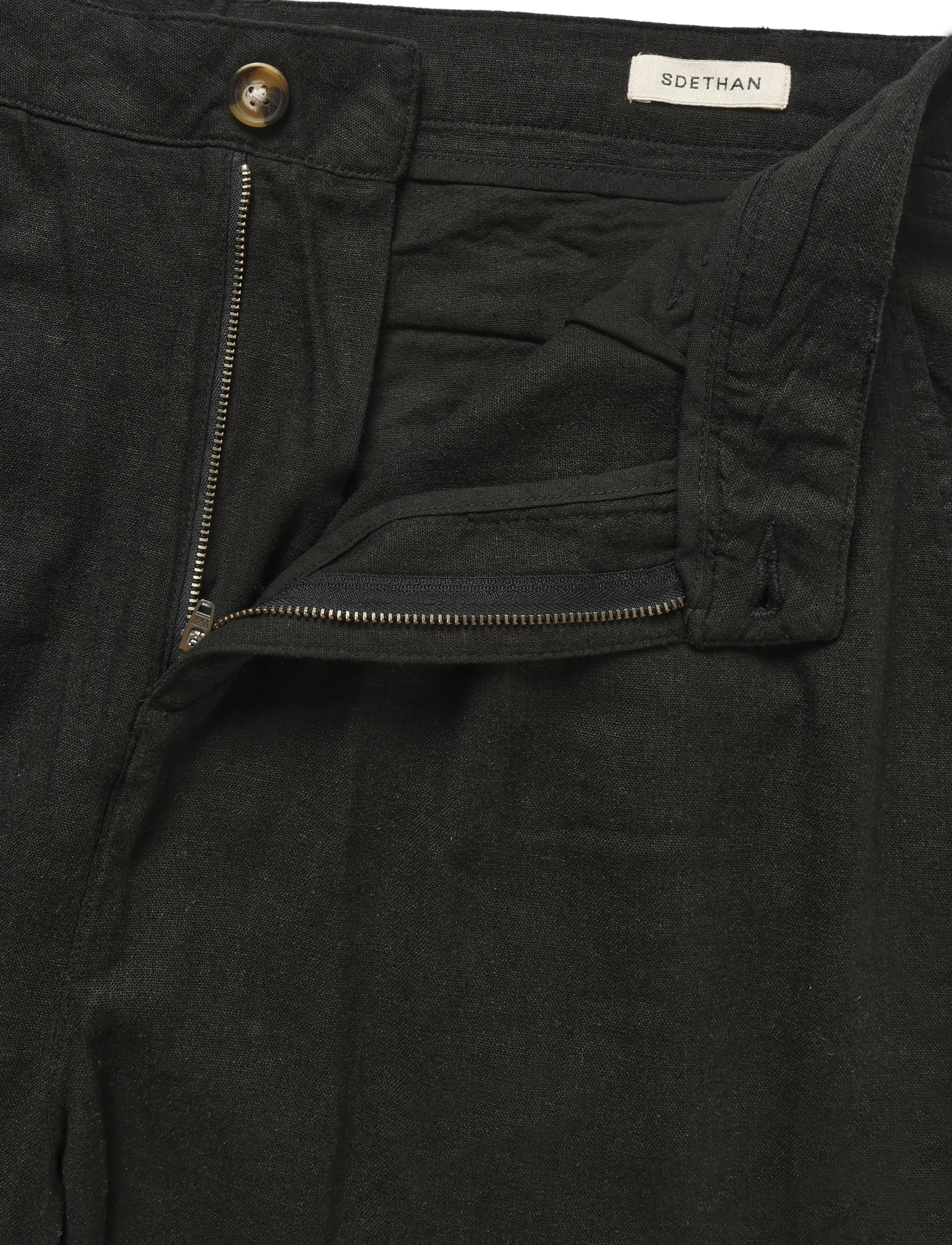 Solid - SDETHAN TAPERED PLEAT - true black - 3