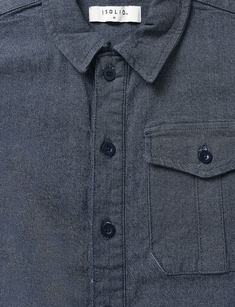Solid - SDTANNER - kurzarmhemden - blue wash denim - 2