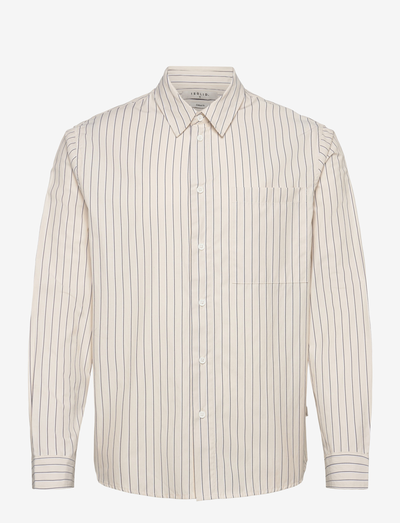 Solid - SDTUCKER - gestreifte hemden - oatmeal - 0