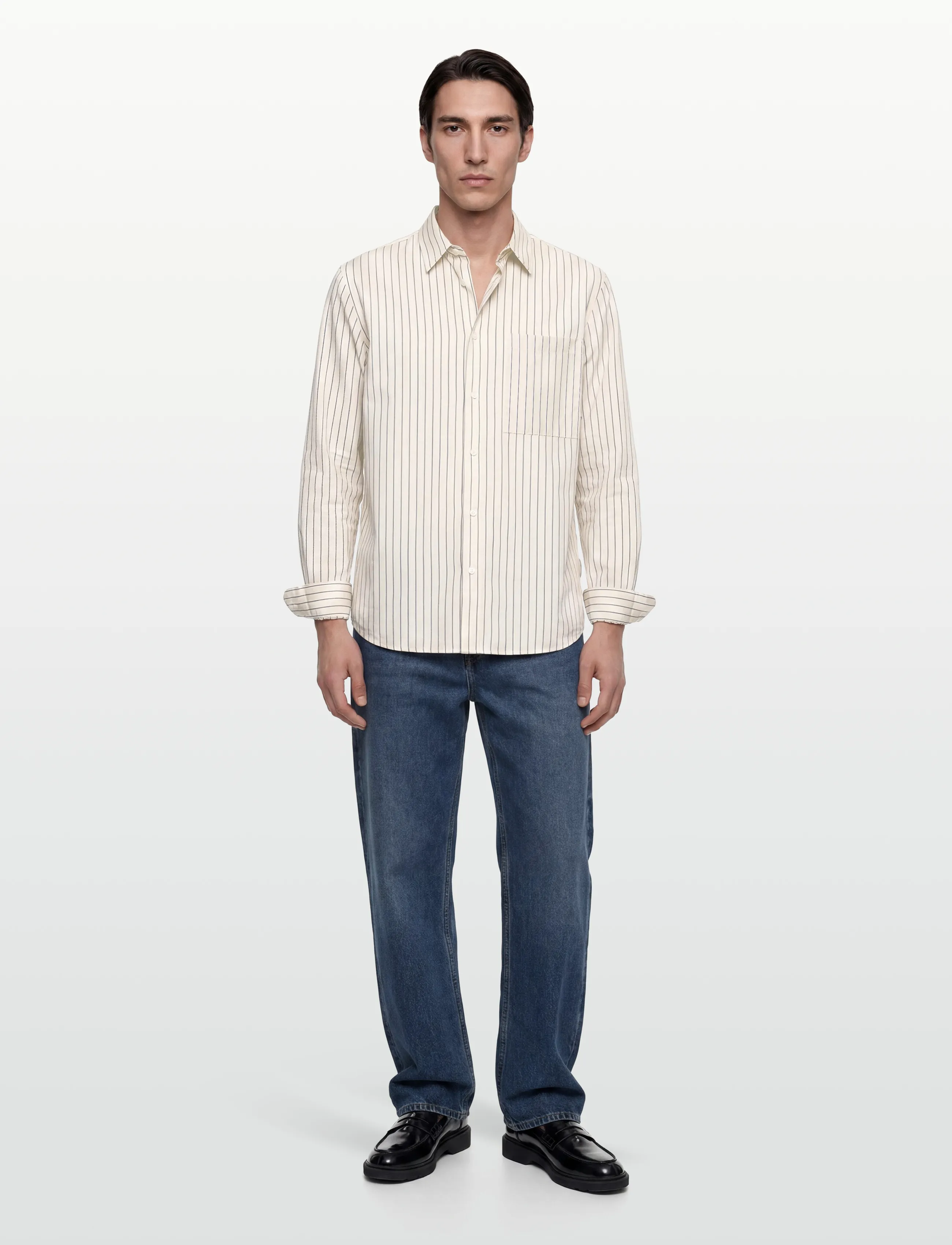 Solid Sdtucker, S, Cream, Skjorter > Afslappet Shirts, Herre
