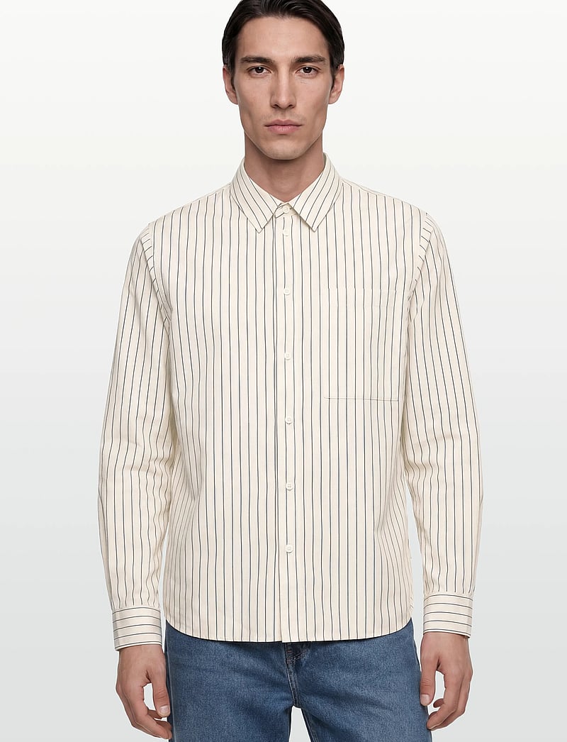 Solid - SDTUCKER - gestreifte hemden - oatmeal - 3