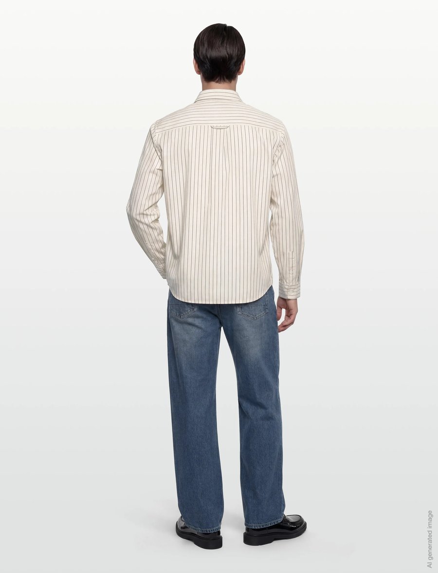 Solid - SDTUCKER - gestreifte hemden - oatmeal - 4