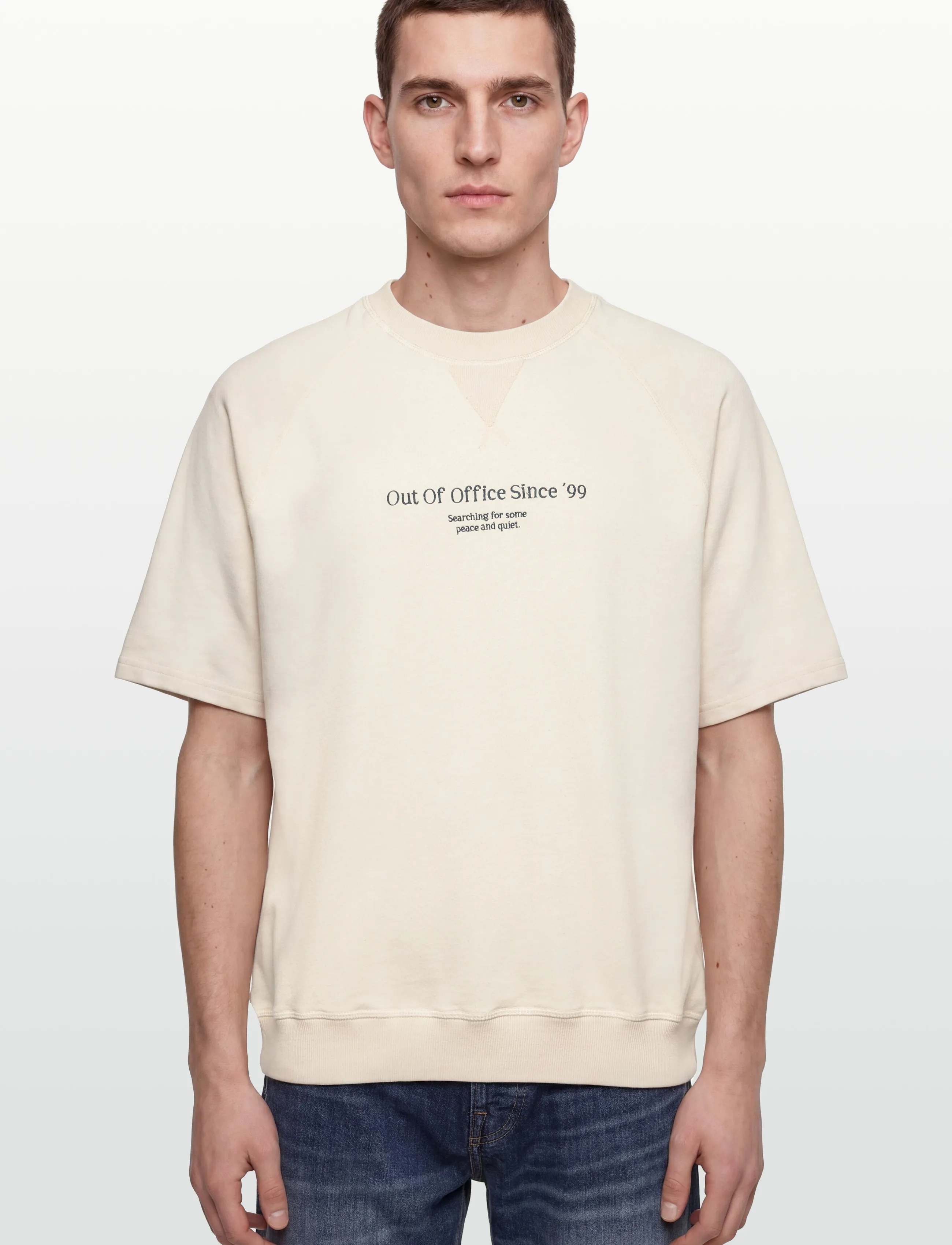 Solid - SDTAREK SS - sweatshirts - oatmeal - 3