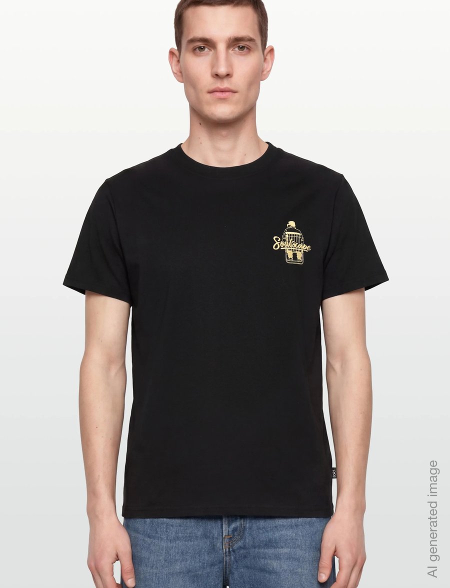 Solid - SDTREX - kurzärmelige t-shirts - true black - 3