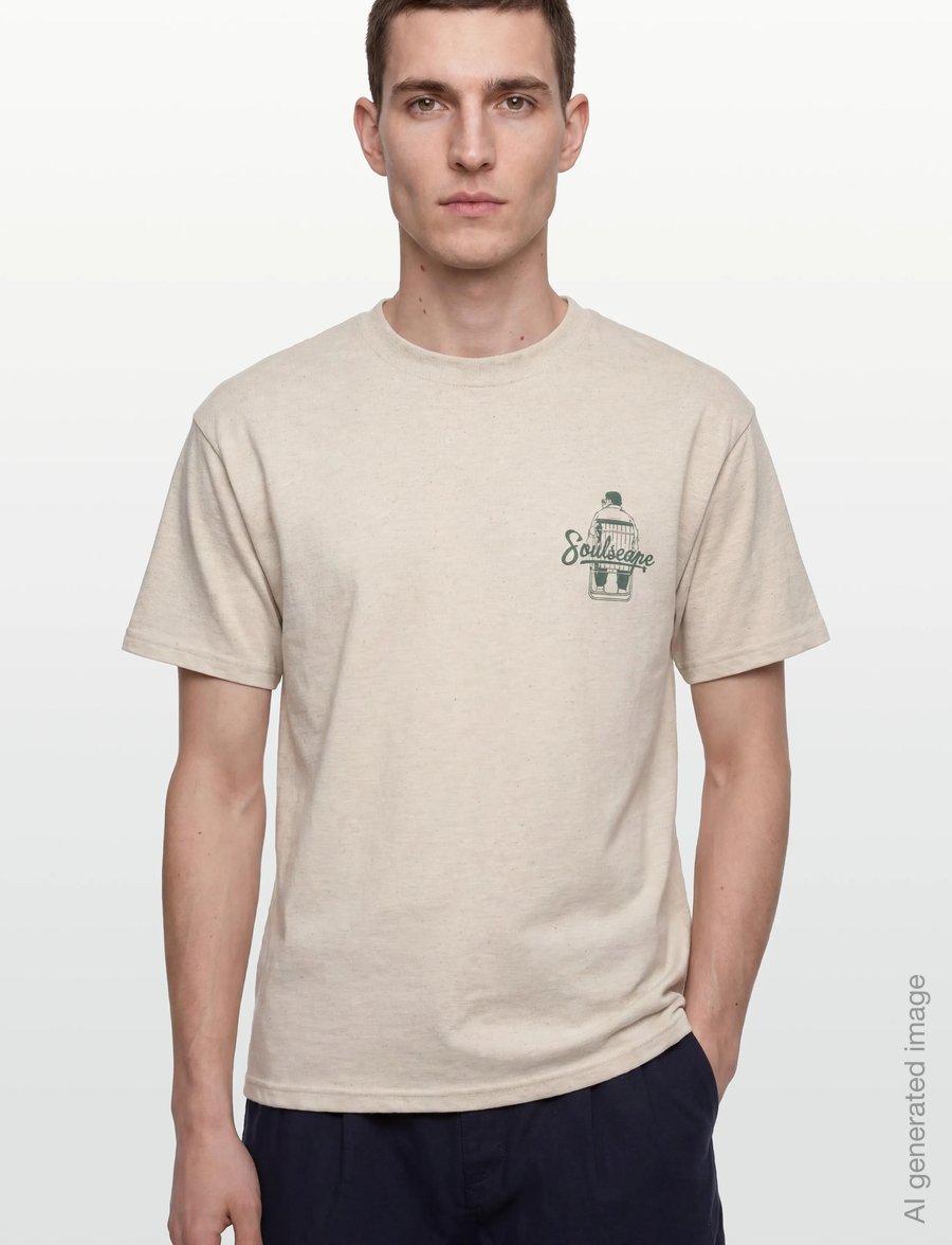 Solid - SDTHEON - kurzärmelige t-shirts - oatmeal - 3