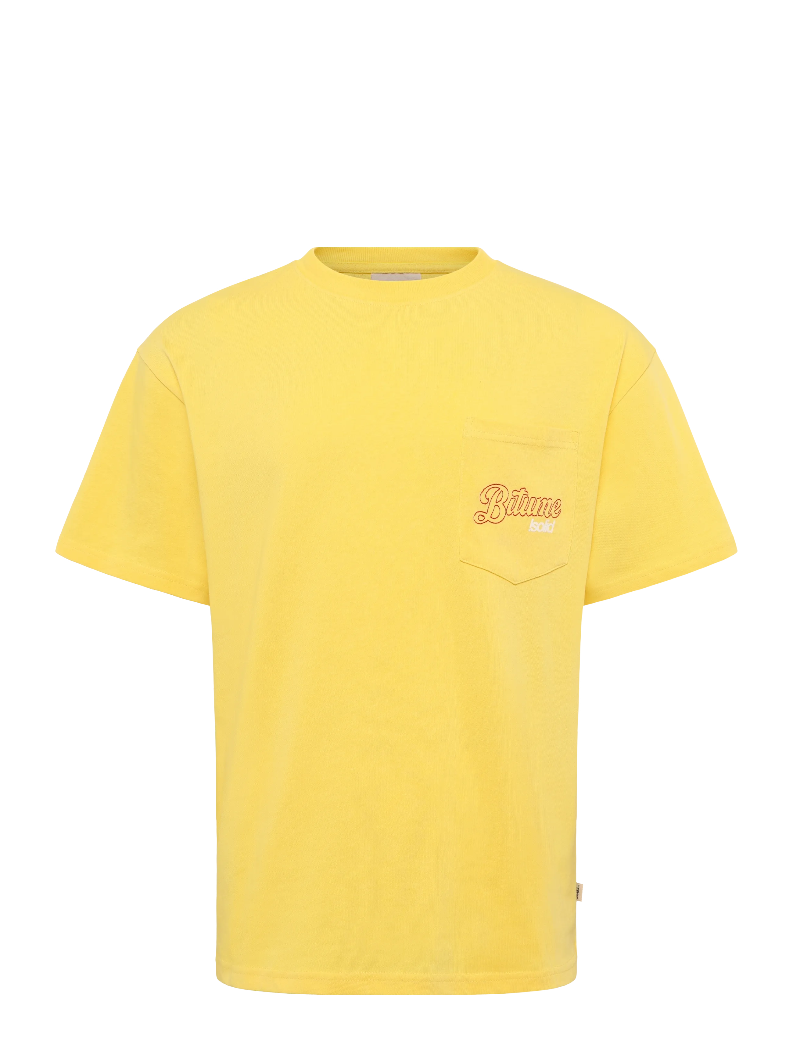 Solid Sdbrecken, Mænd, Lomme T-Shirt, Gul, Str: L