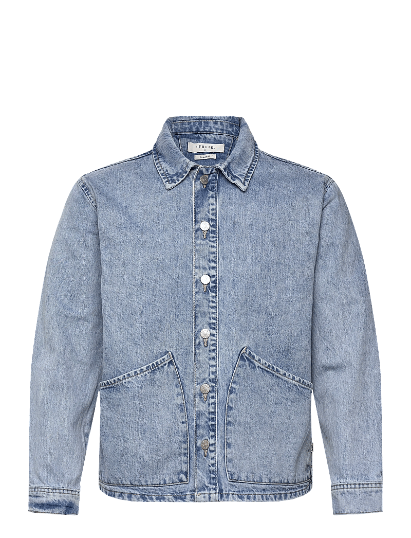 Solid - SDTRAVIS OVERSHIRT - ofodrade jeansjackor - light blue denim - 0