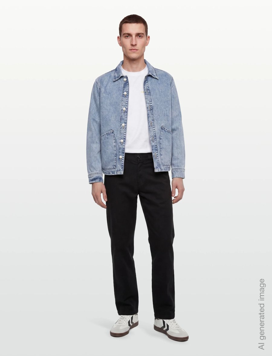 Solid - SDTRAVIS OVERSHIRT - uforede denimjakker - light blue denim - 0