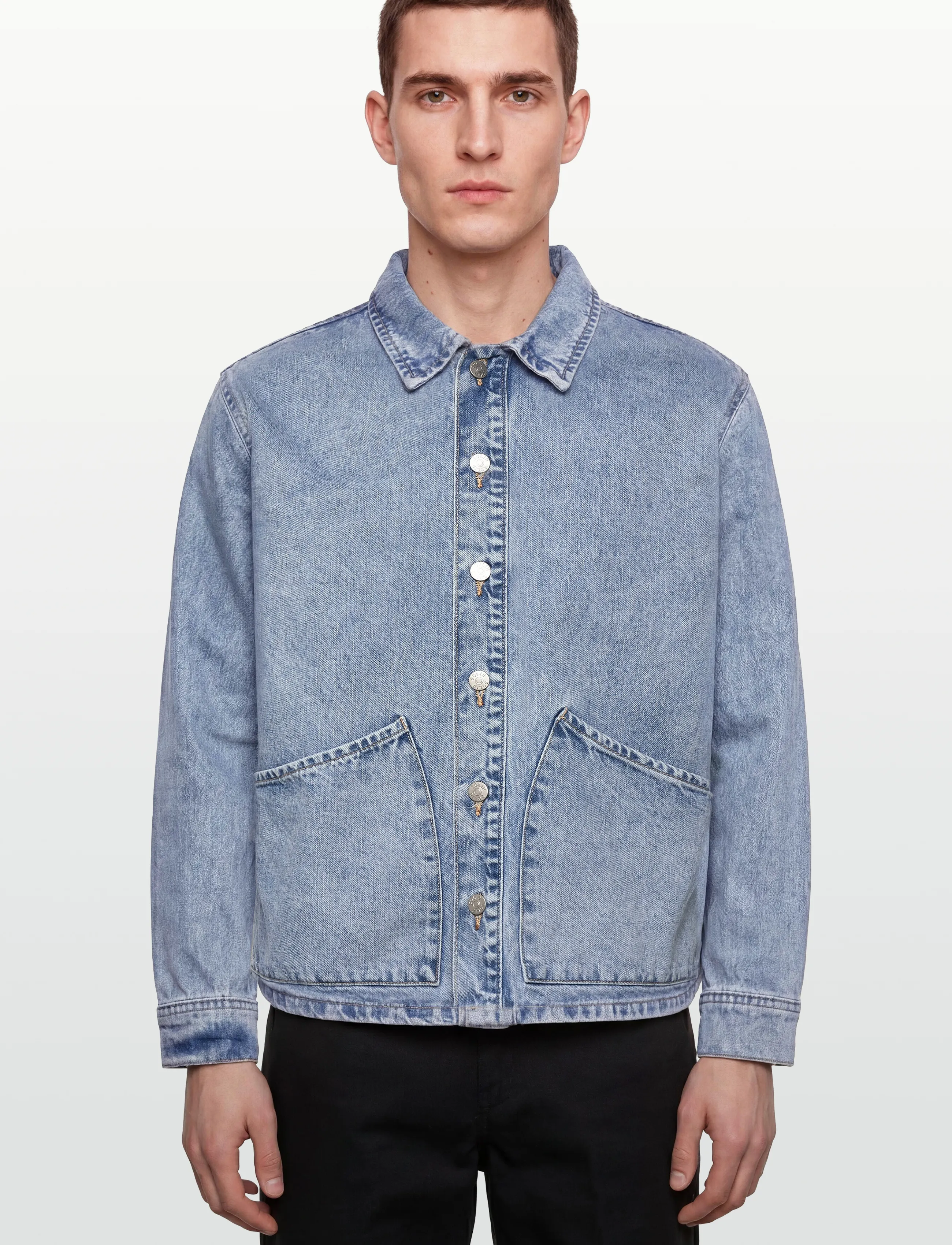 Solid Sdtravis Overshirt jeansjackor herr – bild 2