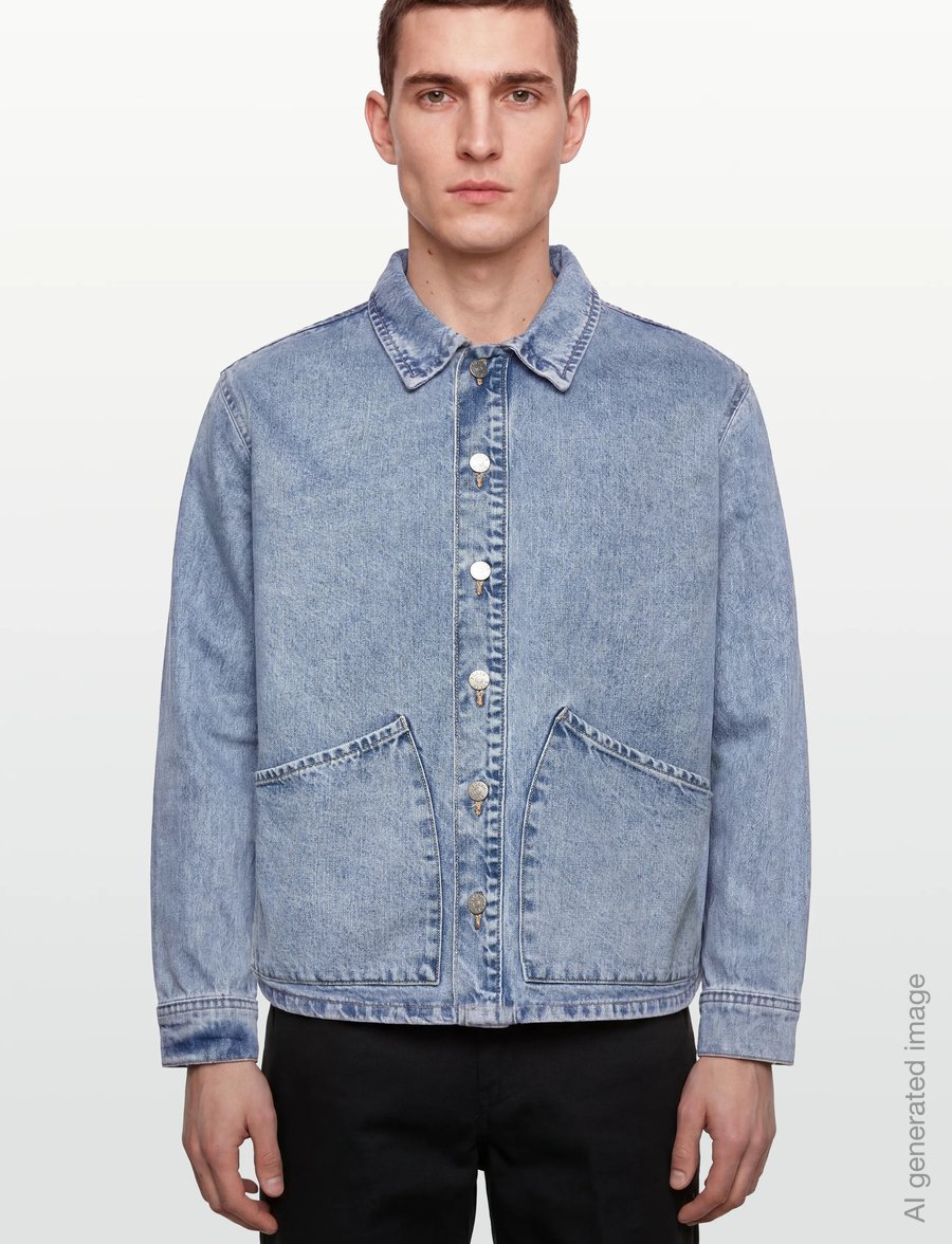 Solid - SDTRAVIS OVERSHIRT - uforede denimjakker - light blue denim - 3
