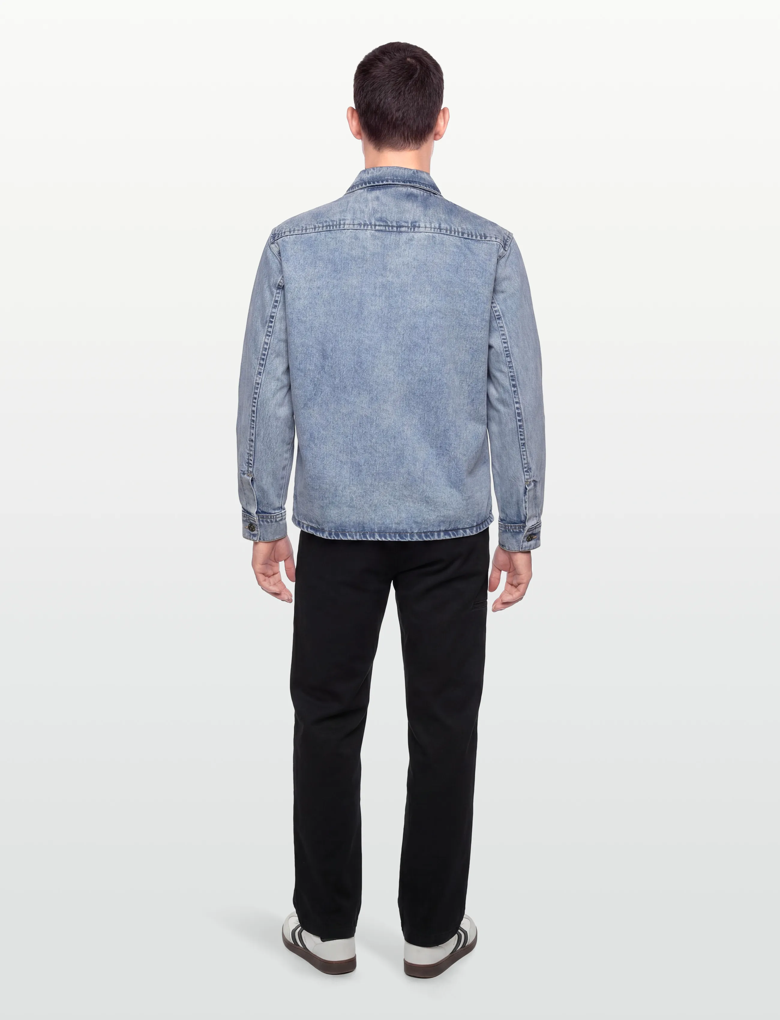 Solid Sdtravis Overshirt jeansjackor herr – bild 3