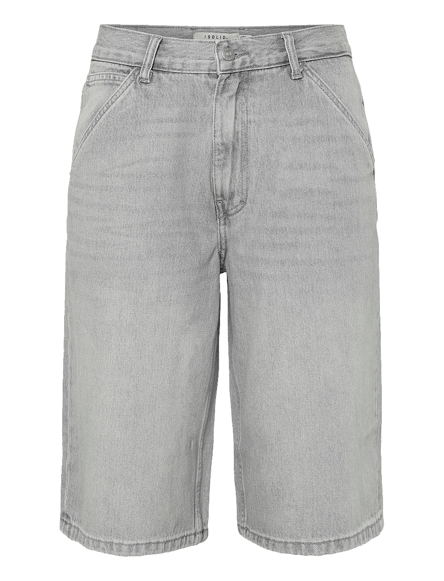 Solid - SDTOMMY TALIB SHORTS - grey vintage denim - 0