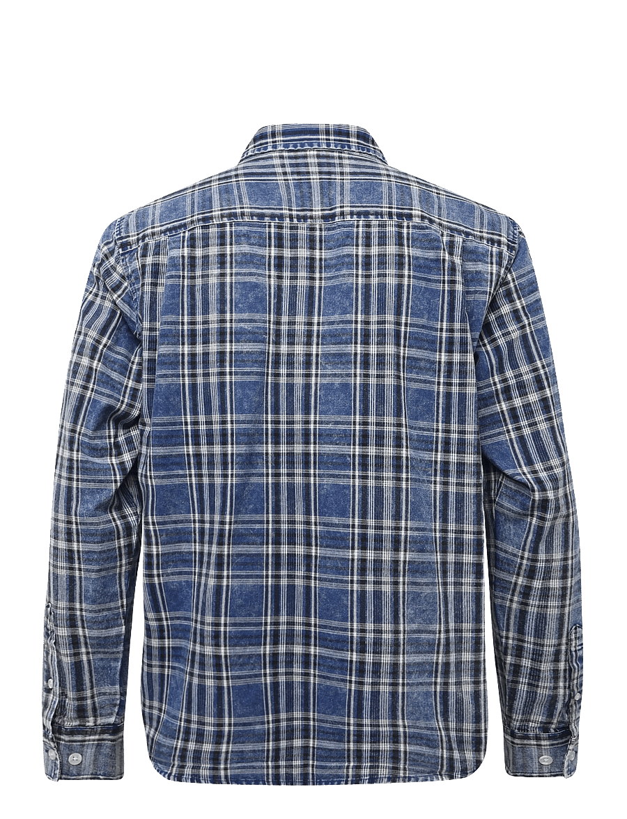 Solid - SDUBTON - flannel-skjorter - insignia blue - 1