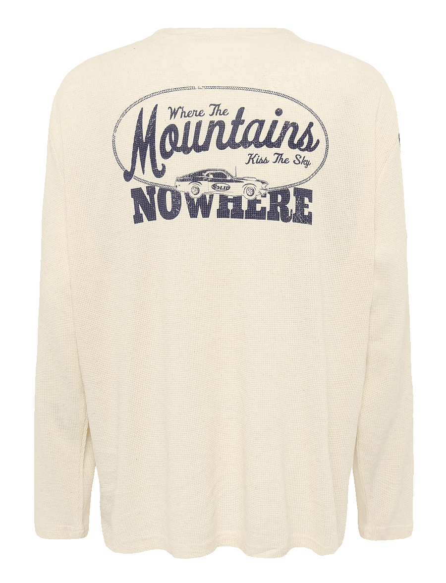 Solid - SDURTON LS - round necks - 130401 oatmeal - 1