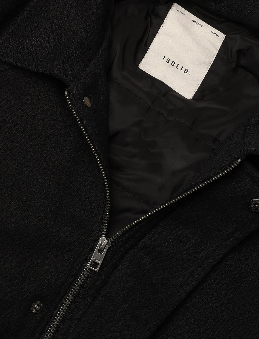 Solid - SDVARNELL JA - efterårsjakker - true black - 2