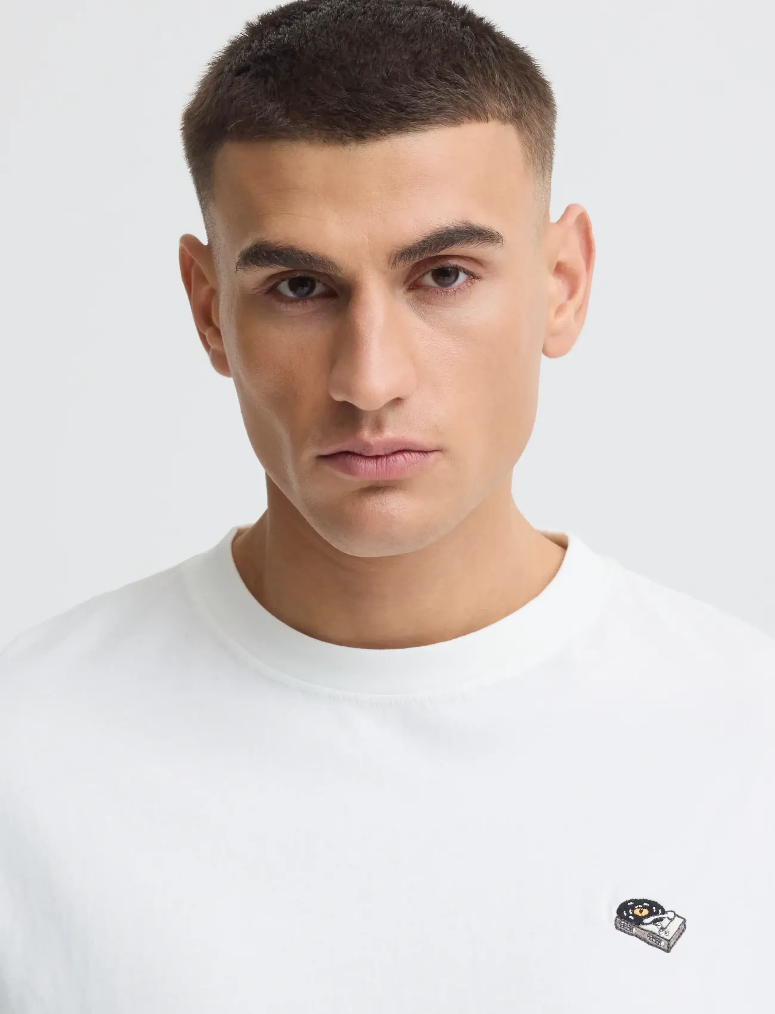 Solid Sdvilton, XS, T-shirts, Weiß - Short-sleeved, Männerswear