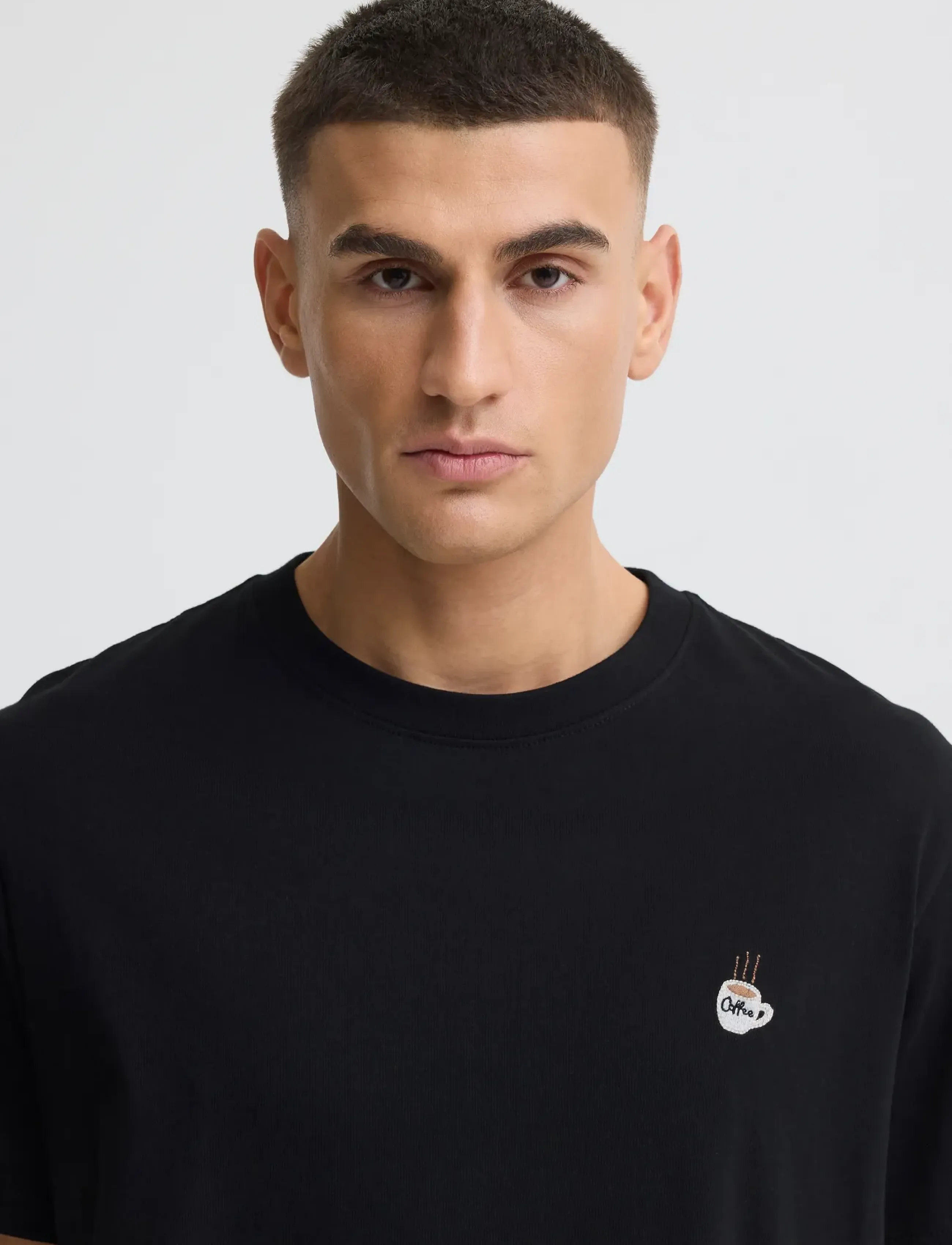 Solid Sdvilton, XS, Black, T-Shirts > Kortærmede, Herre