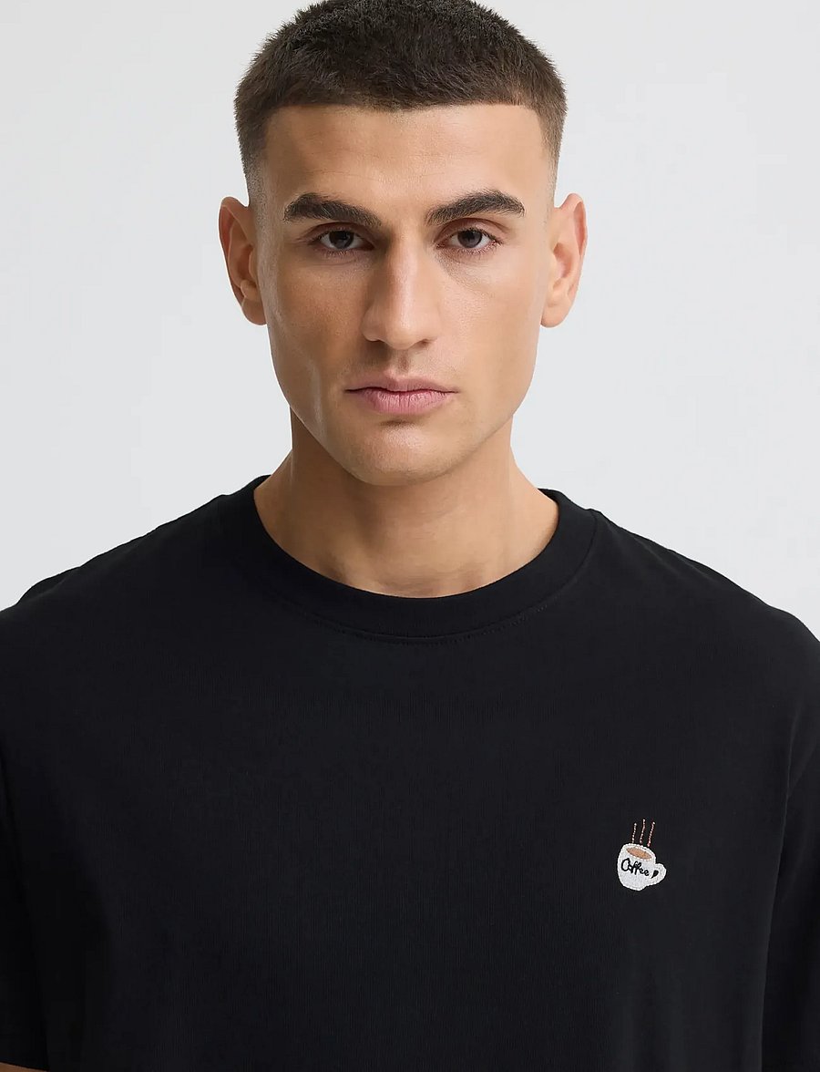 Solid - SDVILTON - kurzärmelige t-shirts - true black - 0