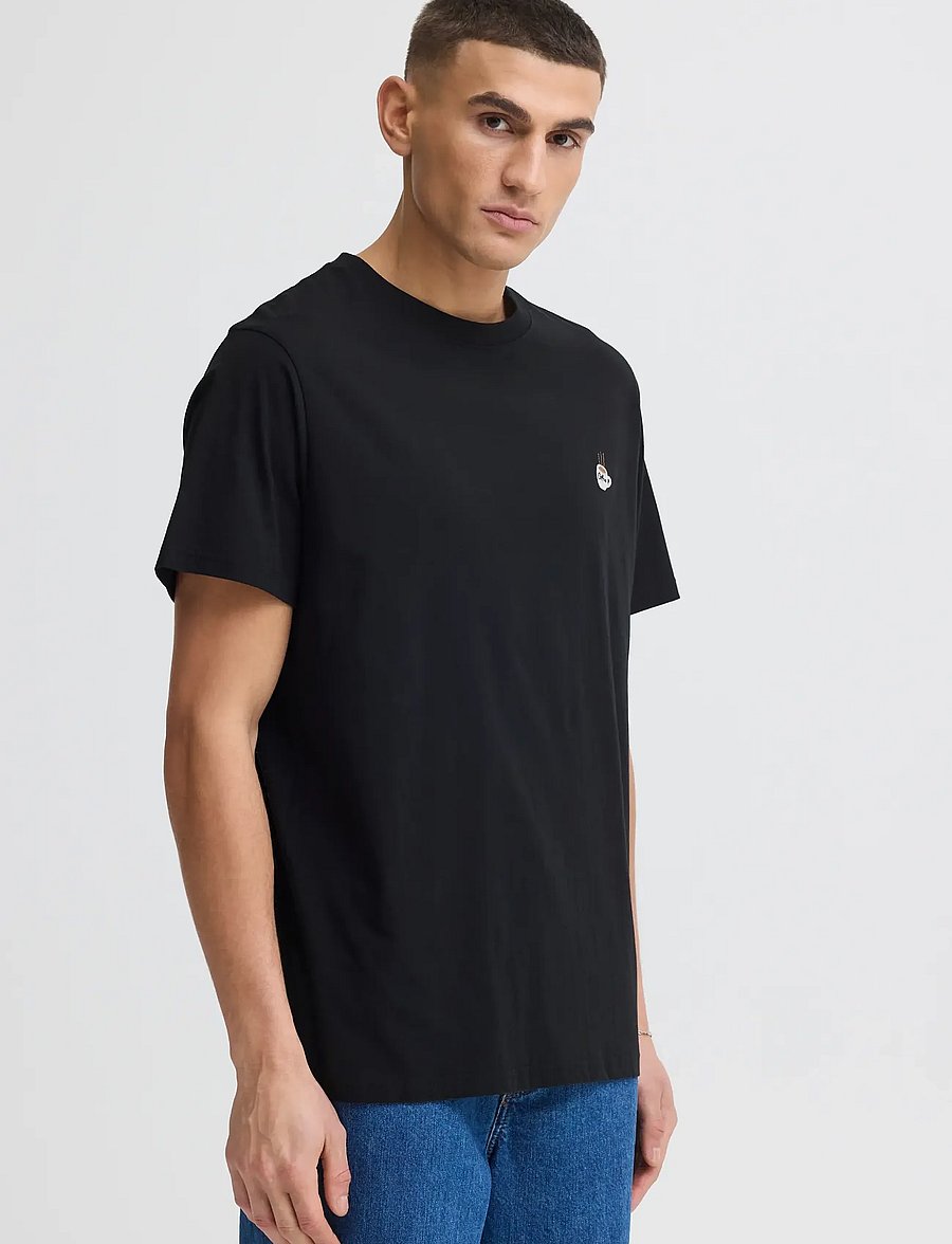 Solid - SDVILTON - kurzärmelige t-shirts - true black - 4
