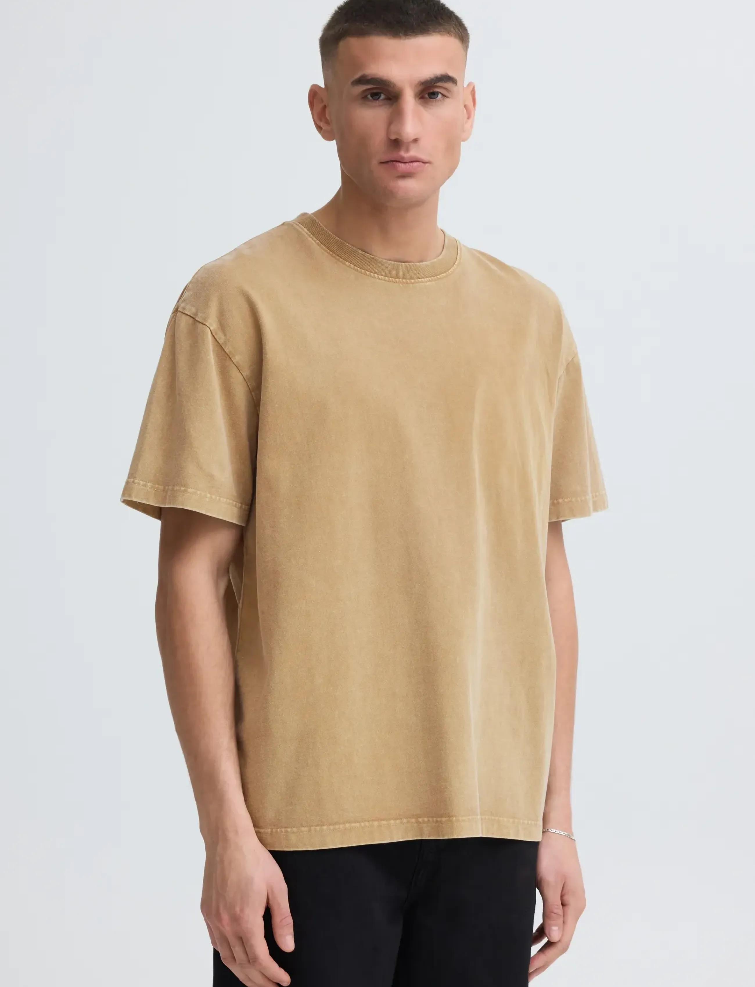 Solid SDVARDELL - T-särgid - ERMINE / beige