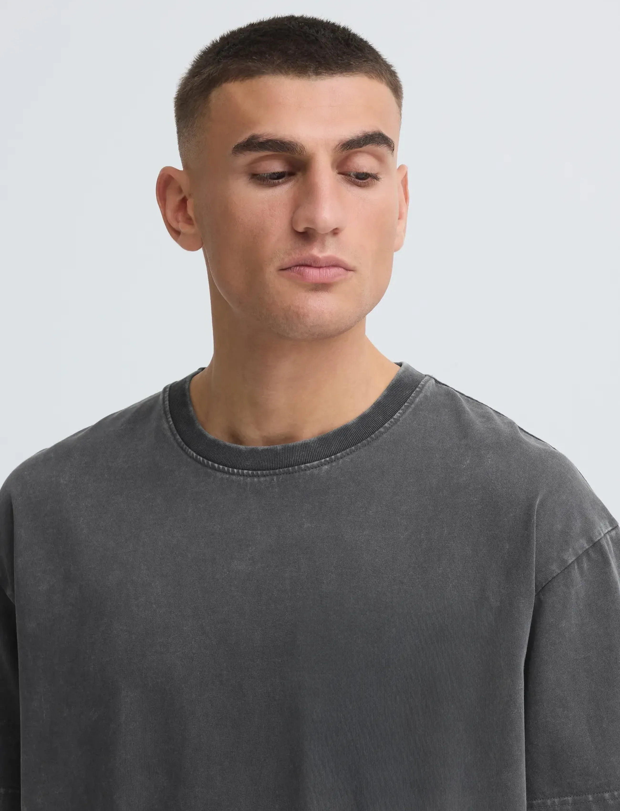 Solid Sdvardell, M, T-shirts, Grau - Short-sleeved, Männerswear