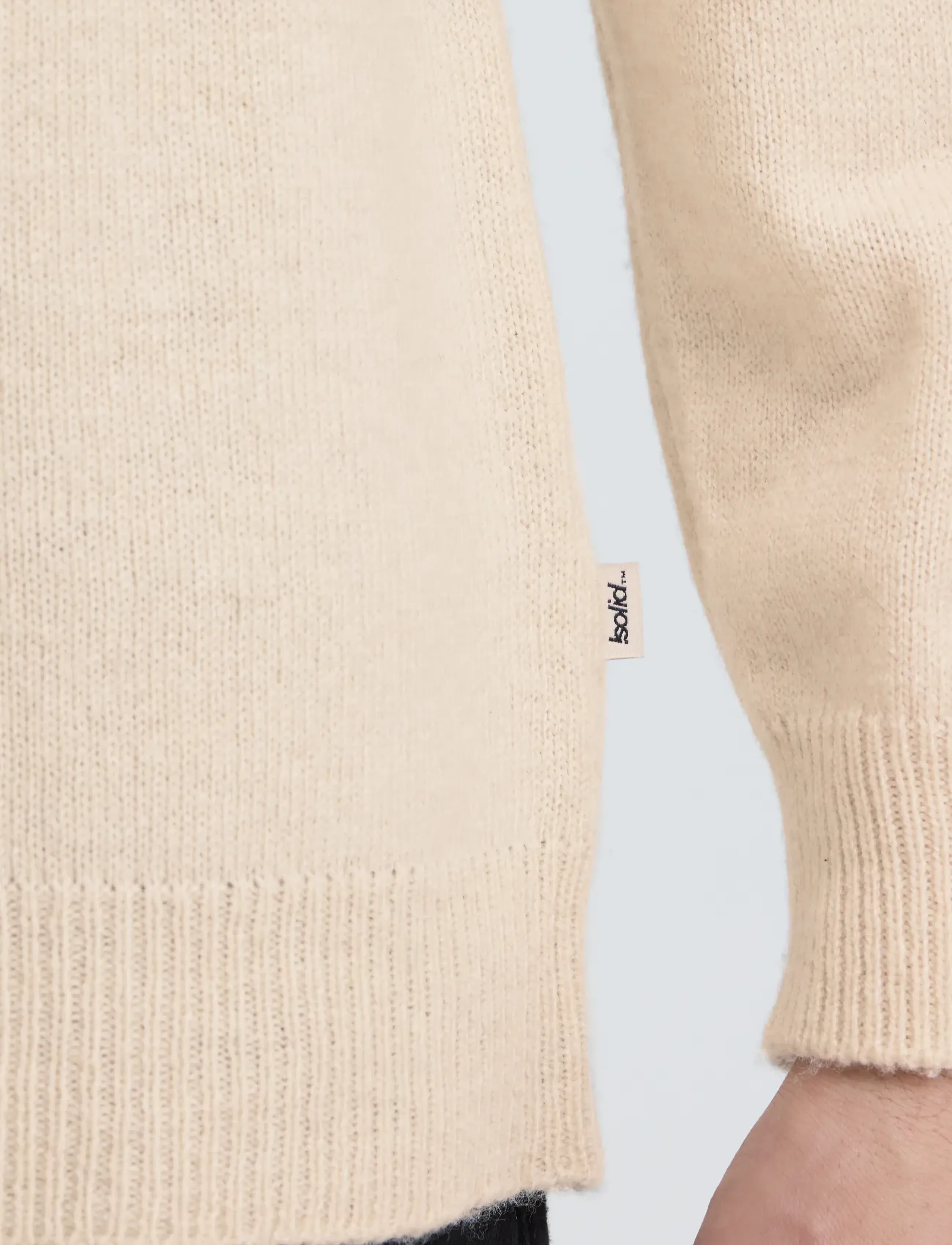 Solid SDRICK POLO - Polosärgid - OATMEAL / cream
