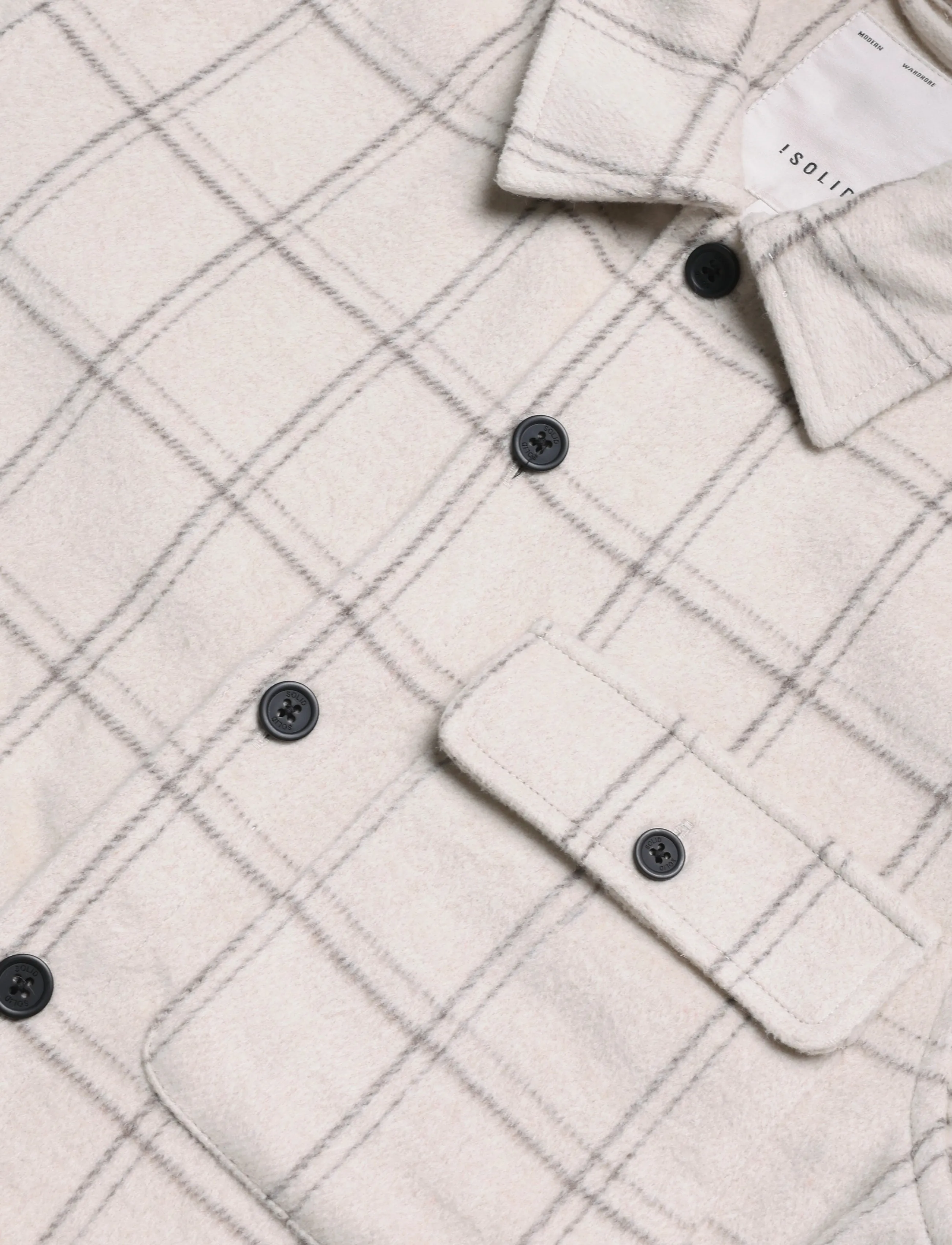 Solid - SDWHEELER OS - flannel shirts - oatmeal - 2