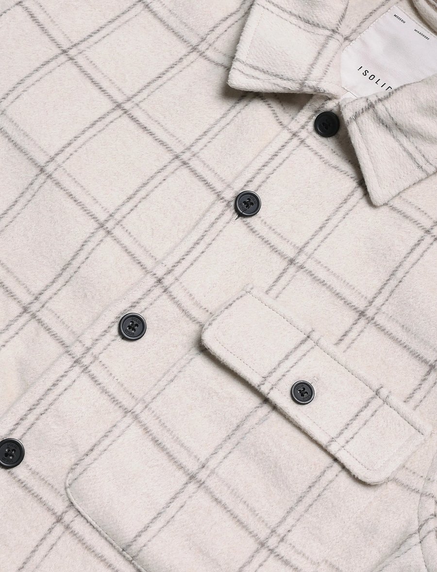 Solid - SDWHEELER OS - flannel shirts - oatmeal - 2