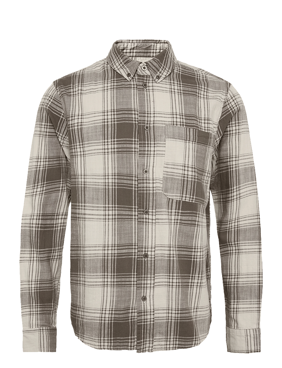 Solid - SDWILCOX - flanell-hemden - oatmeal - 0