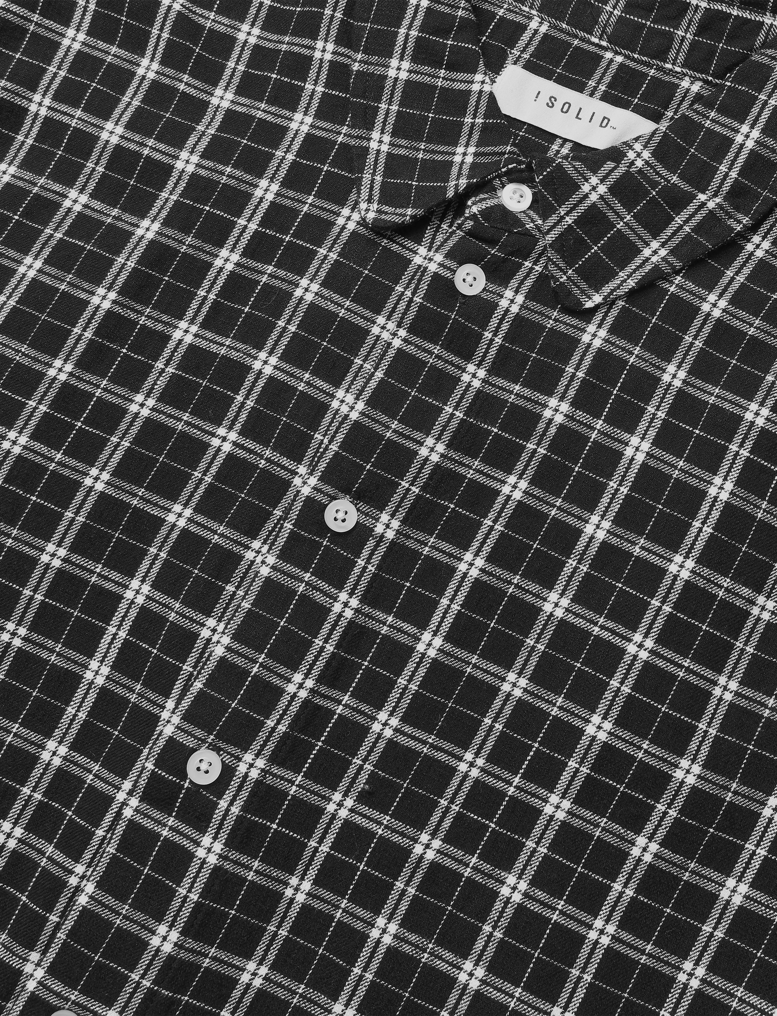Solid - SDWINSLOW - checkered shirts - true black - 2