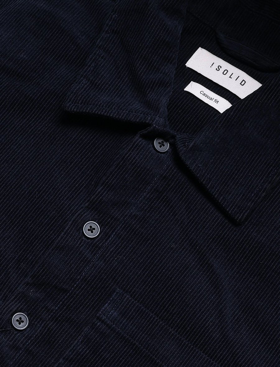 Solid - SDWATTS - cordhemden - insignia blue - 2