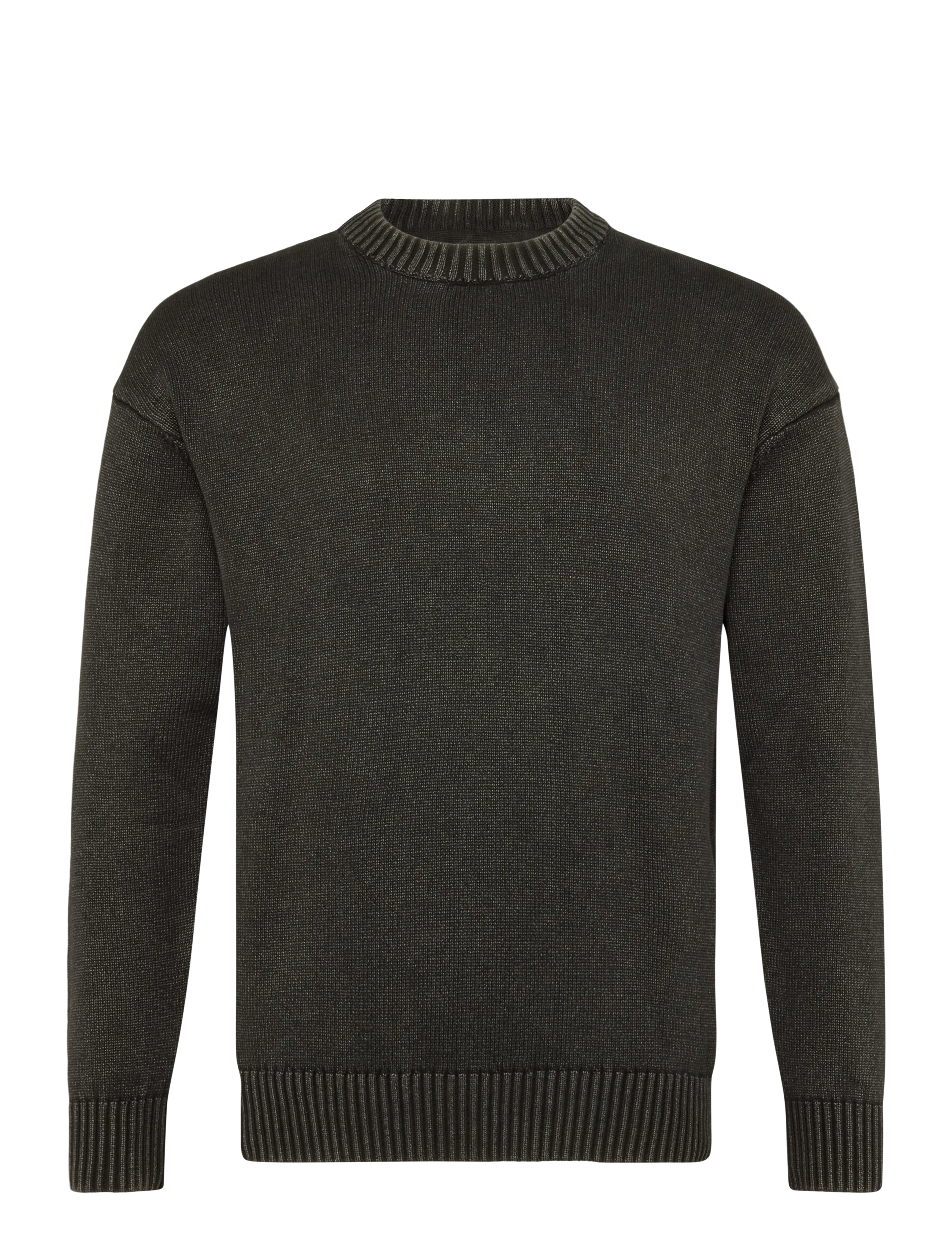 Solid SDWRIGHT - Ümara kaelusega - TRUE BLACK / black