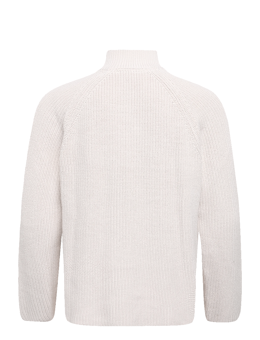 Solid - SDWILLIS HI NECK - pullover mit halbem reißverschluss - oatmeal - 1