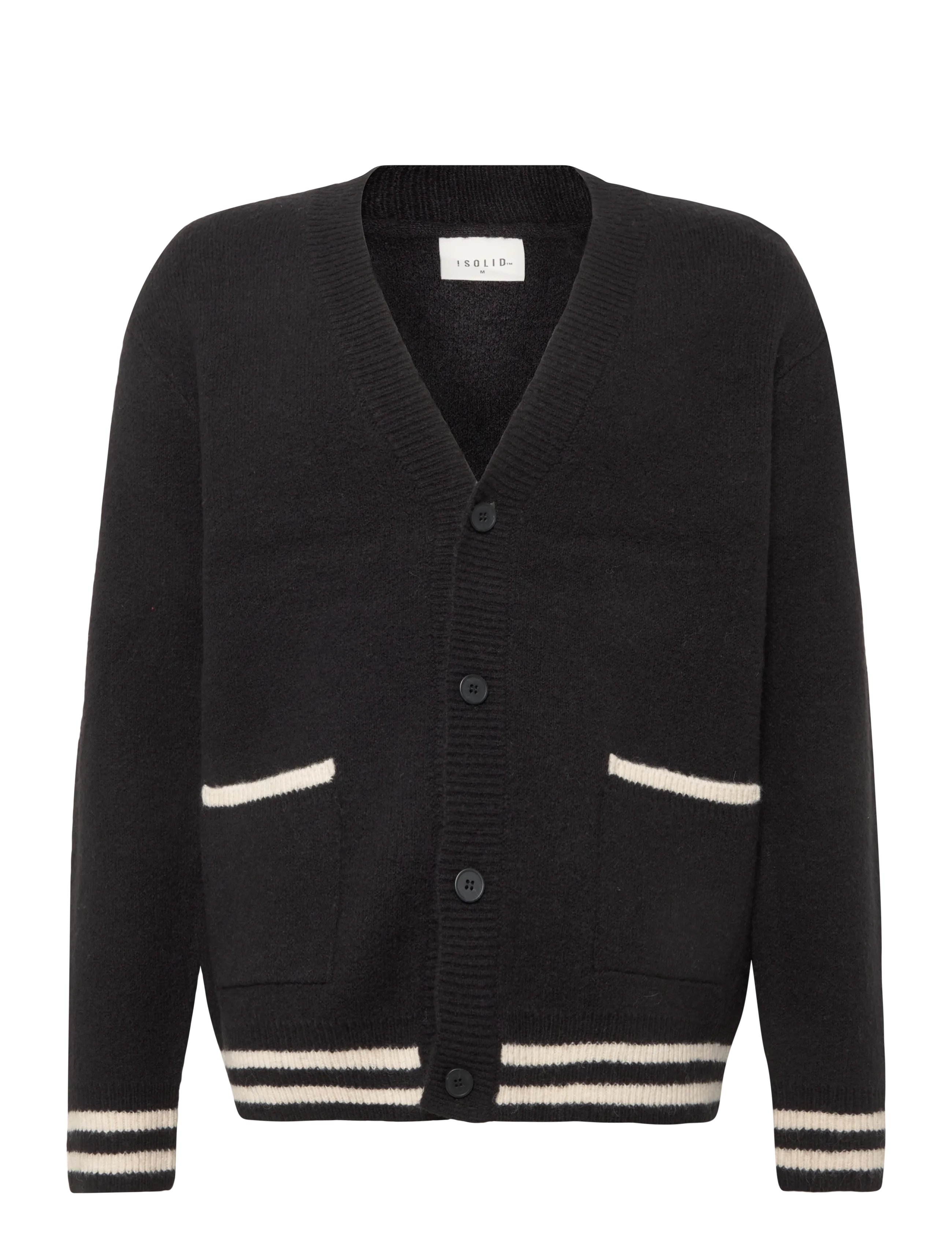 Solid SDWILKES CARDIGAN - Cardigans - TRUE BLACK / black