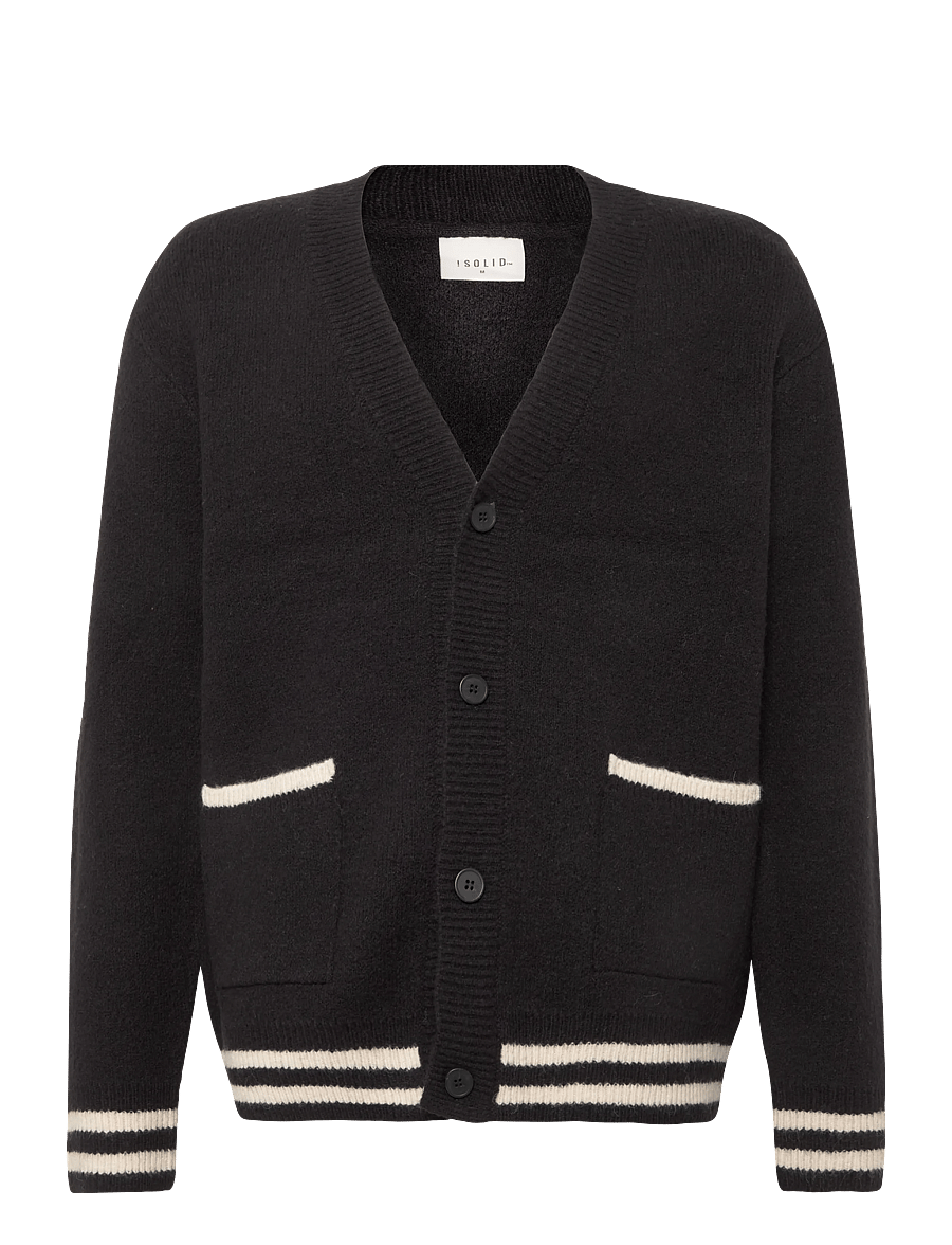 Solid - SDWILKES CARDIGAN - cardigans - true black - 0