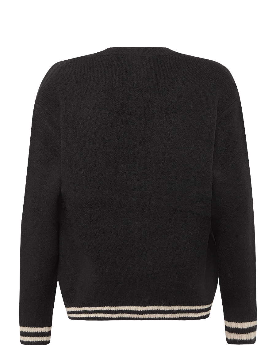 Solid - SDWILKES CARDIGAN - cardigans - true black - 1