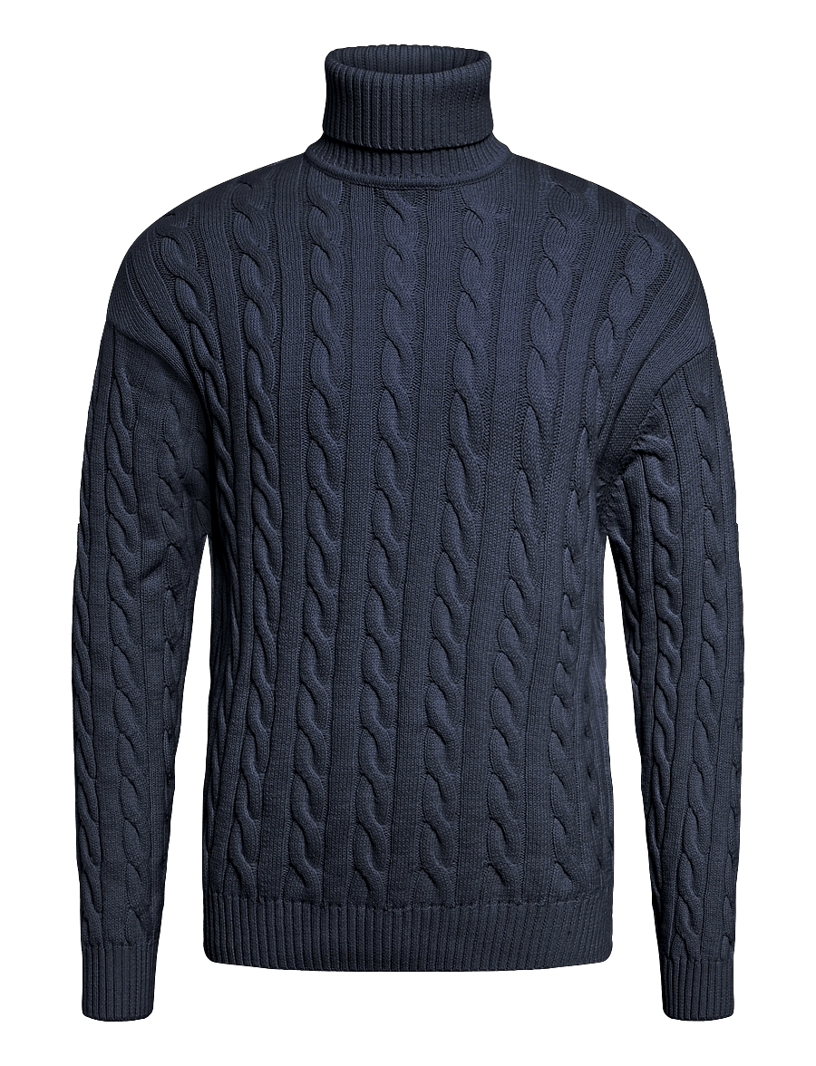 Solid - SDMALCOLM HI NECK - rollkragenpullover - insignia blue - 0