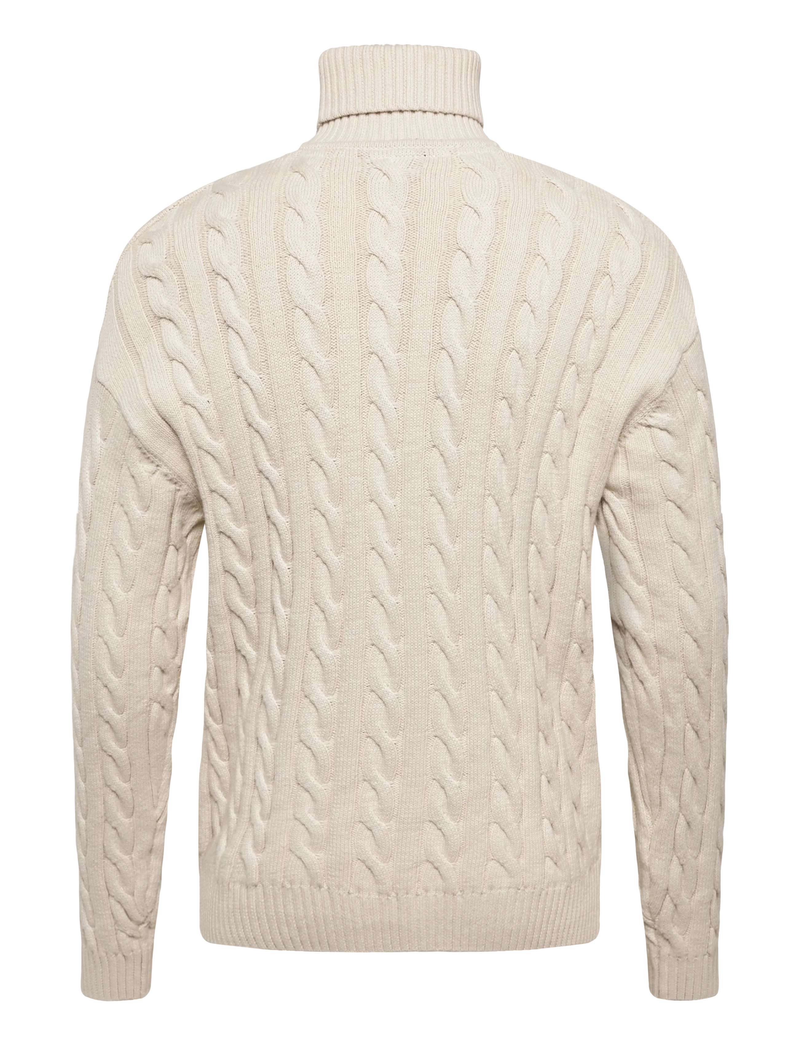 Solid - SDMALCOLM HI NECK - rollkragenpullover - oatmeal - 1