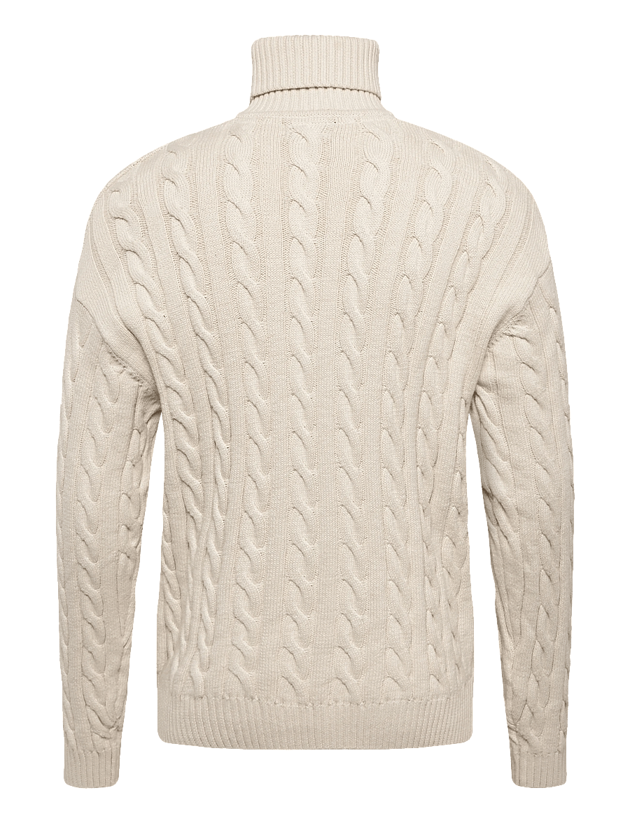 Solid - SDMALCOLM HI NECK - rollkragenpullover - oatmeal - 1
