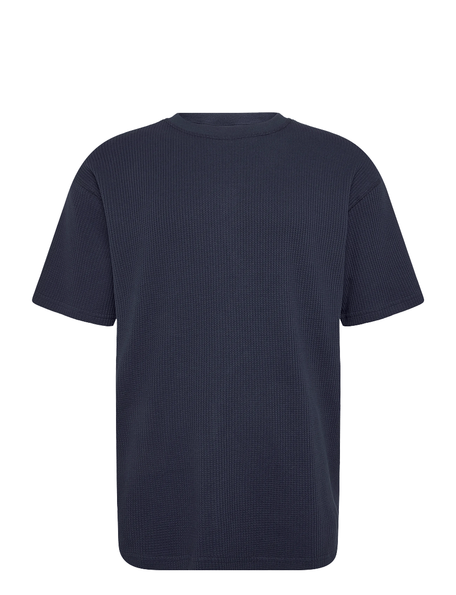 Solid - SDDANTON WAFFLE TEE - kurzärmelige t-shirts - insignia blue - 0