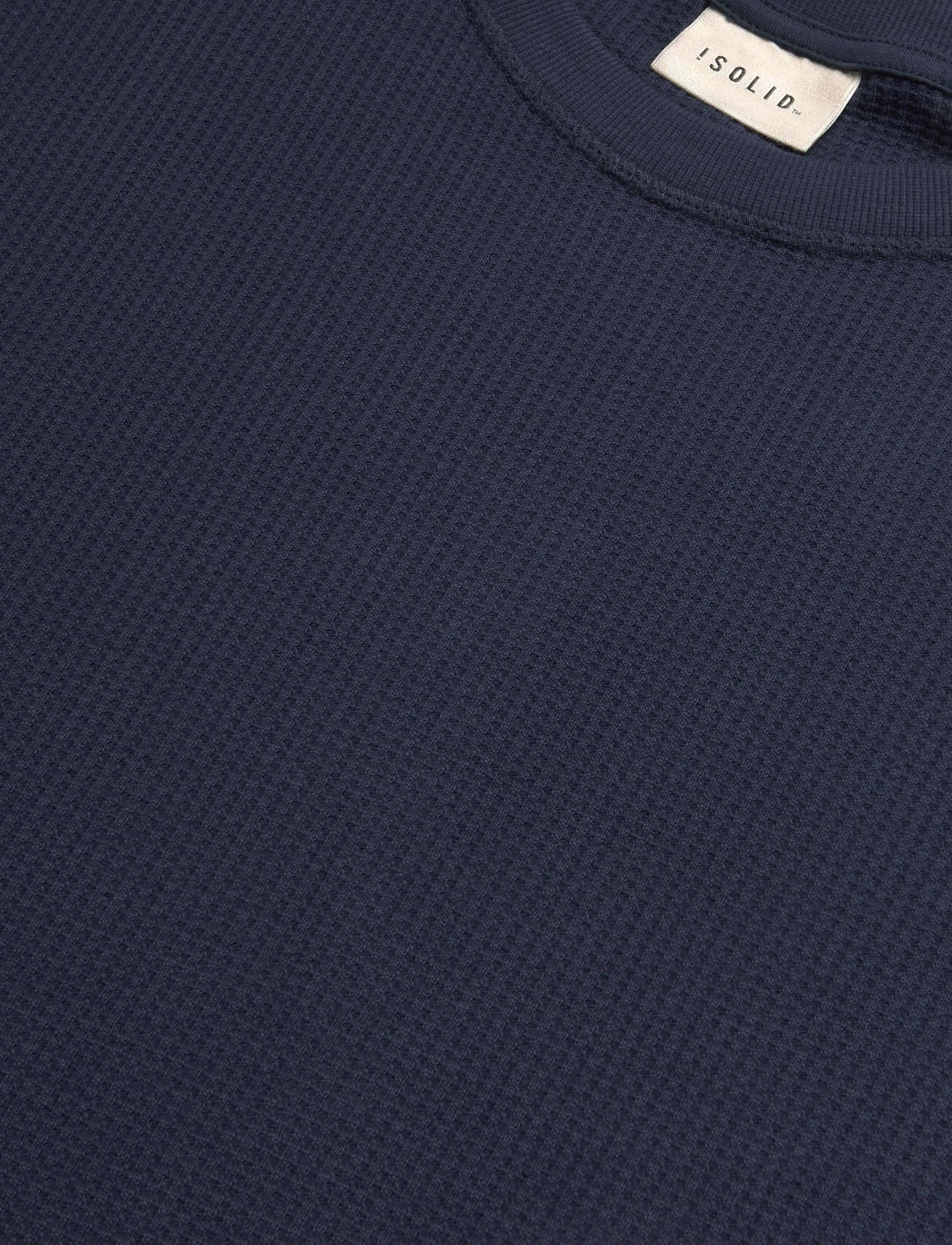 Solid - SDDANTON WAFFLE TEE - kurzärmelige t-shirts - insignia blue - 2