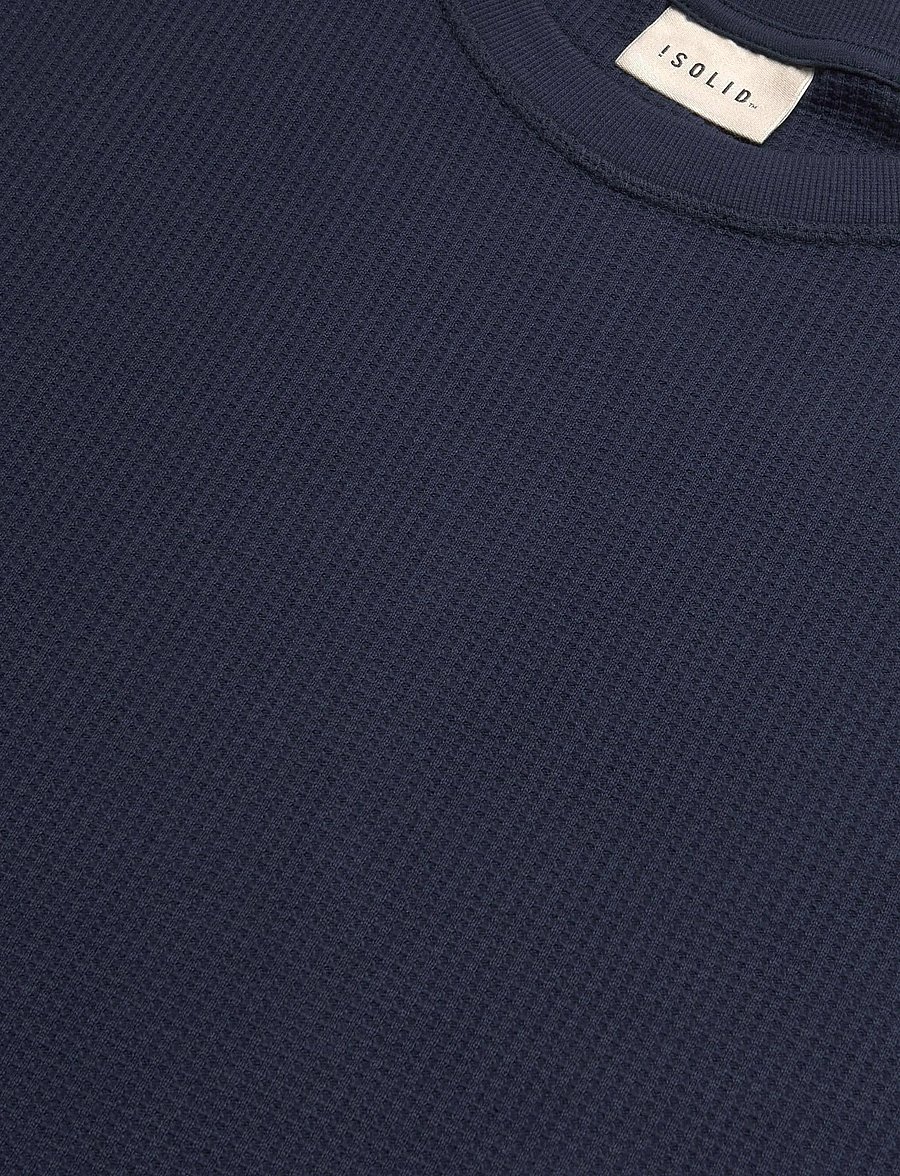 Solid - SDDANTON WAFFLE TEE - kurzärmelige t-shirts - insignia blue - 2