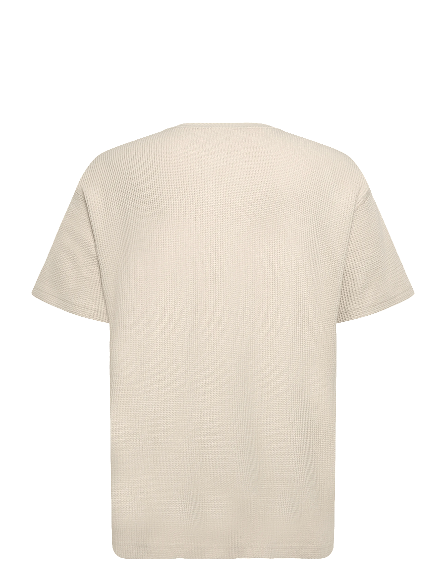 Solid - SDDANTON WAFFLE TEE - kurzärmelige t-shirts - oatmeal - 1