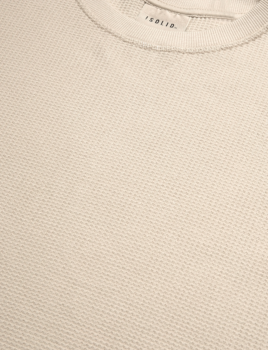 Solid - SDDANTON WAFFLE TEE - kurzärmelige t-shirts - oatmeal - 2