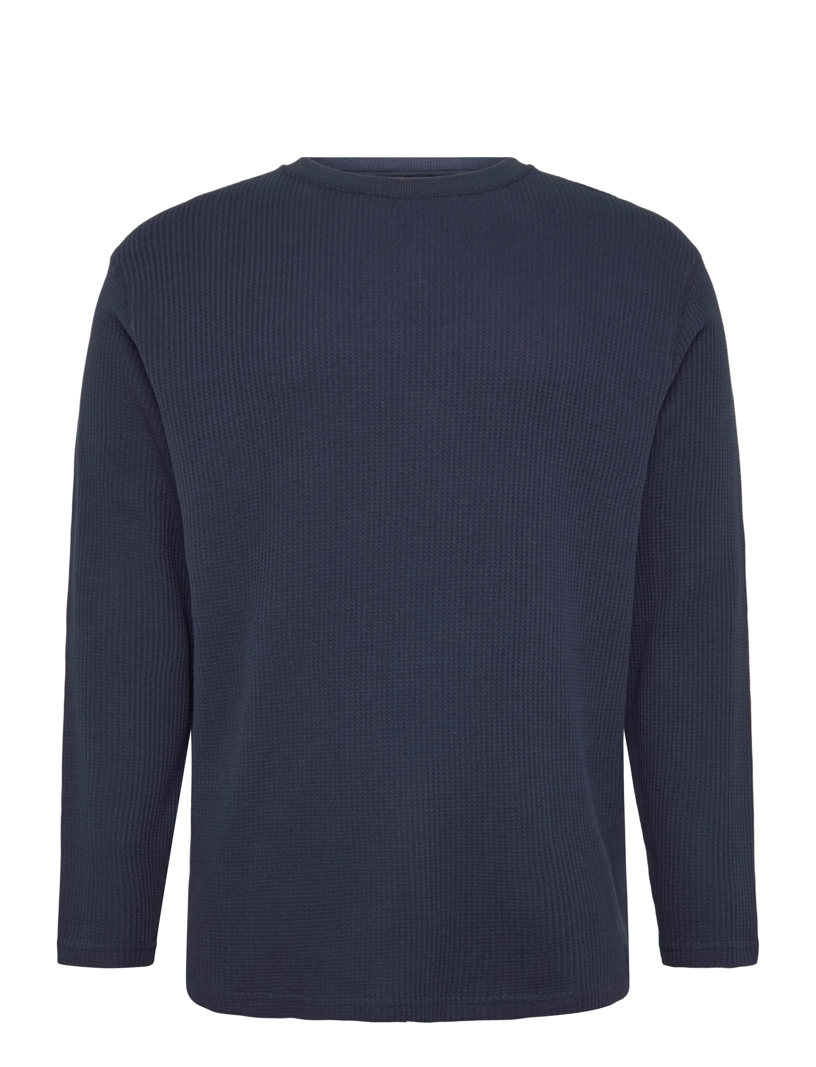Solid SDDANTON WAFFLE LS - Rund hals - INSIGNIA BLUE / navy