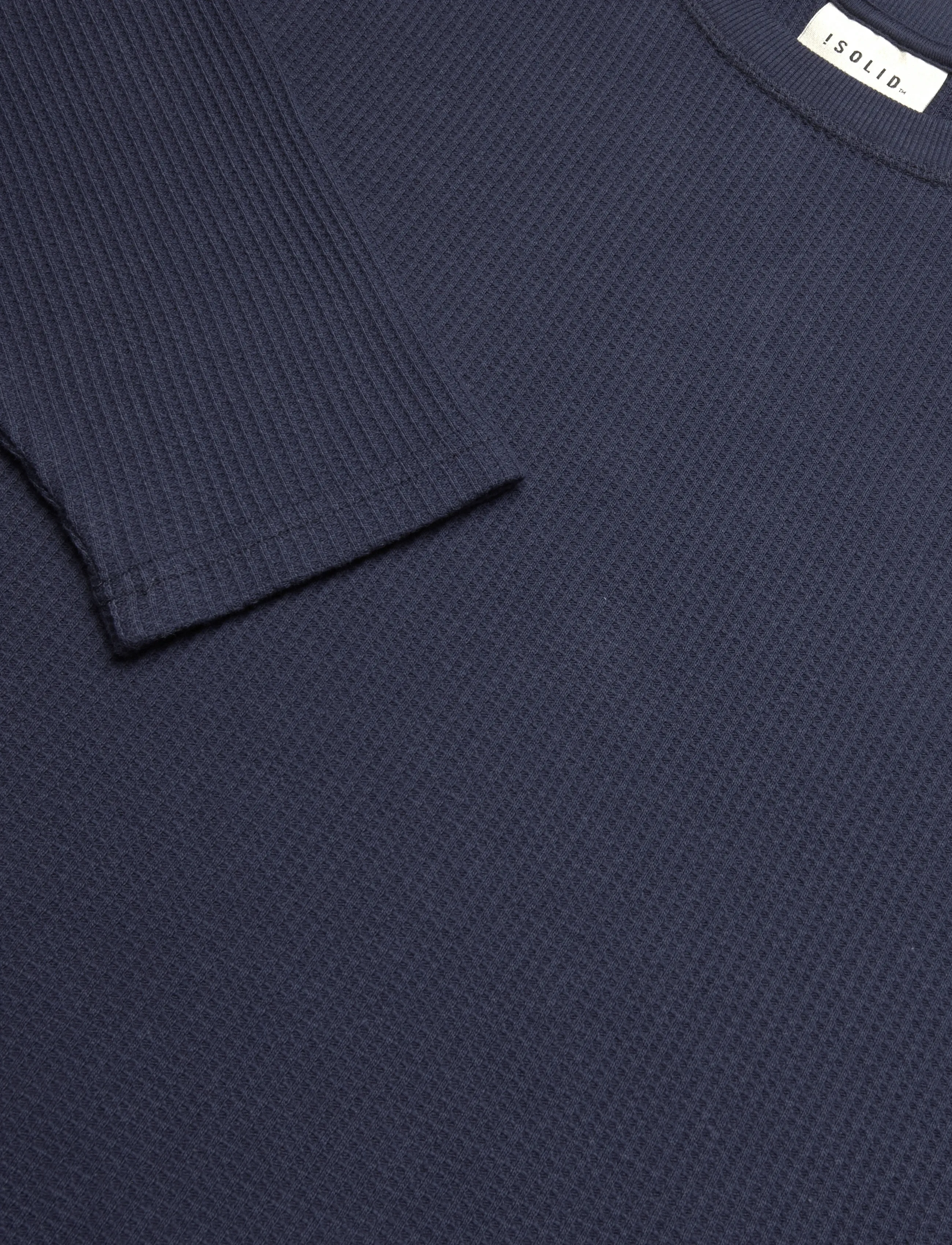 Solid - SDDANTON WAFFLE LS - langærmede t-shirts - insignia blue - 2